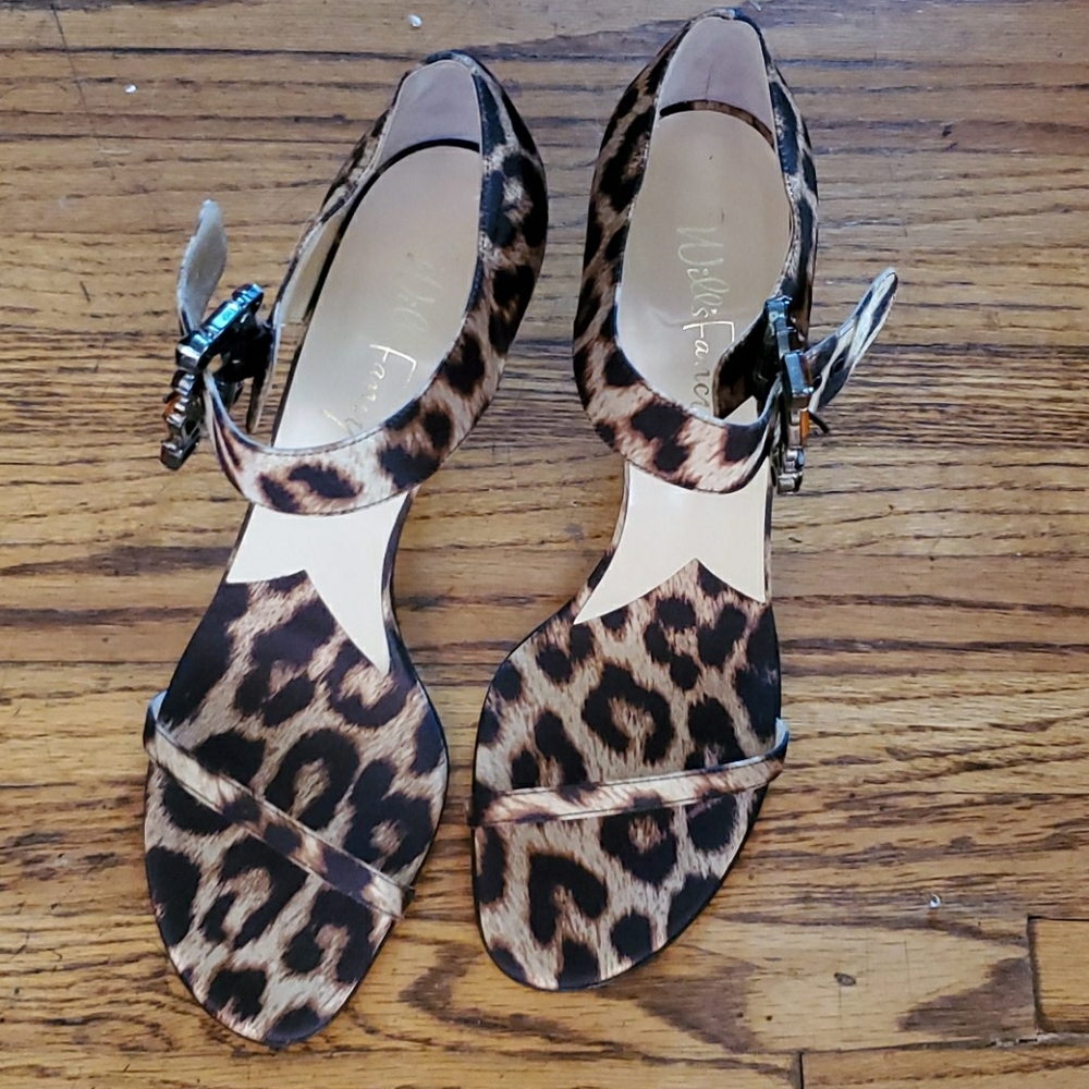 LEOPARD SATIN HEELS (3")